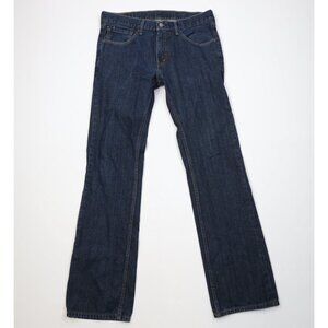 Vintage Y2K Levis 527 Mens 34x34 Faded Slim Boot Cut Flared Denim Jeans Blue